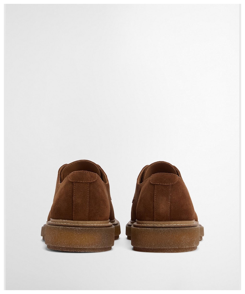 Men's Barbour Harefield Derby Shoes - Toffee Suede