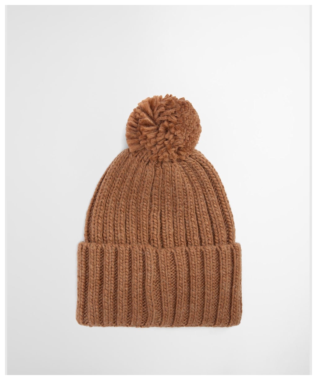 Men's Barbour Kelson Pom Beanie Hat - Sandstone