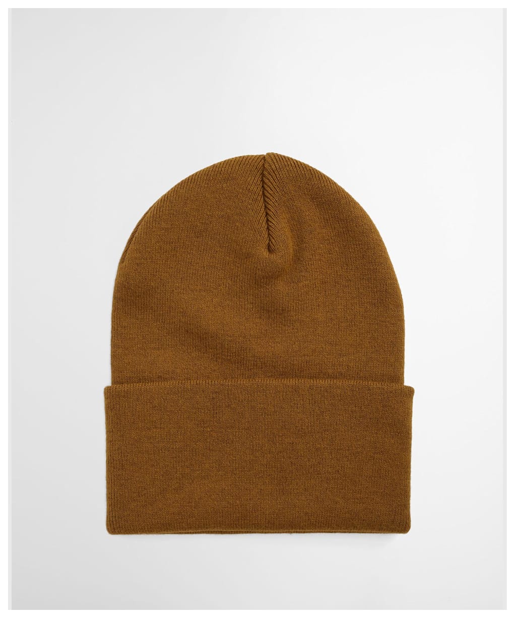 Men's Barbour Harton Beanie Hat - Bronze Brown