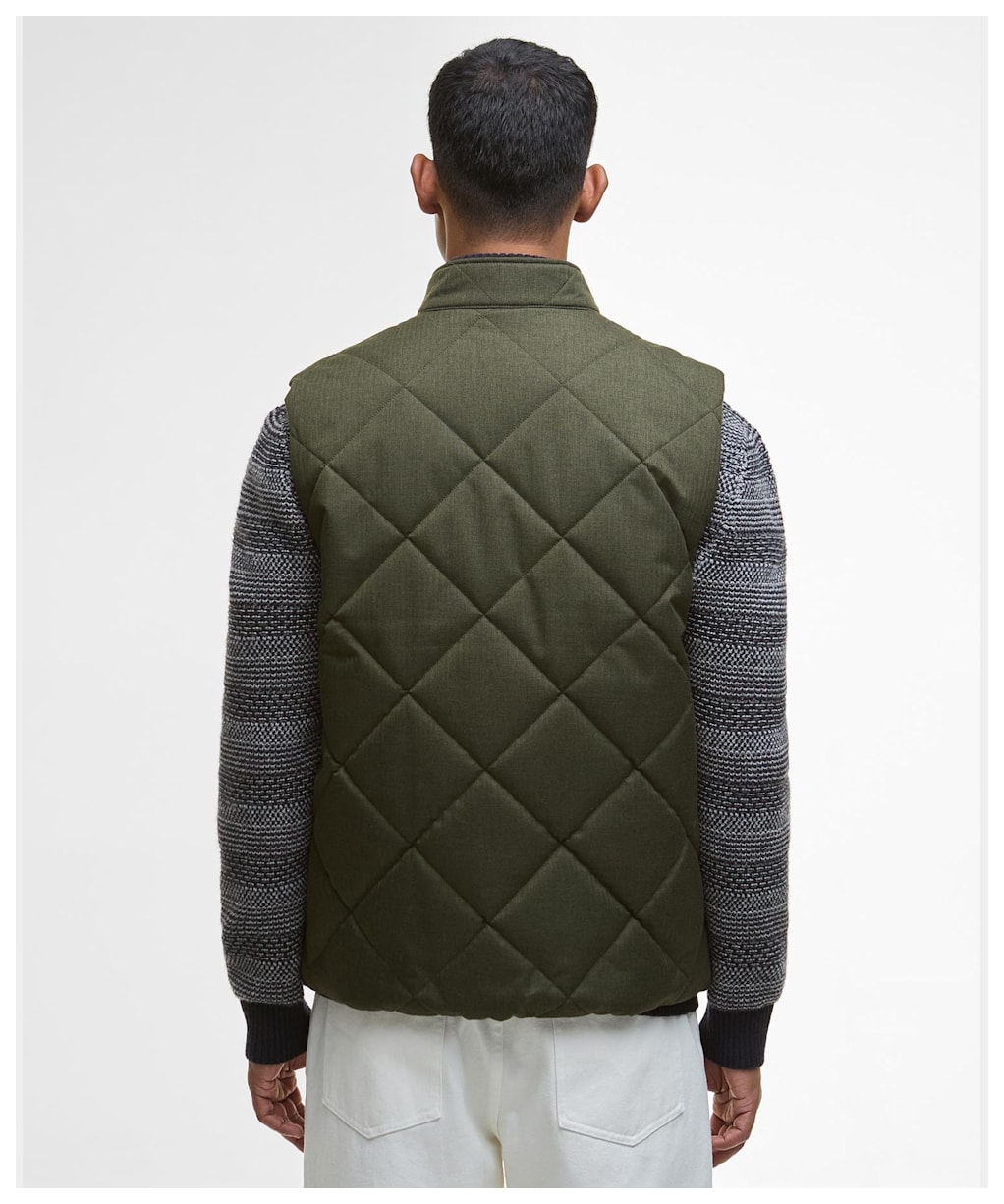 Men's Barbour City Harrington Quilted Gilet - Olive