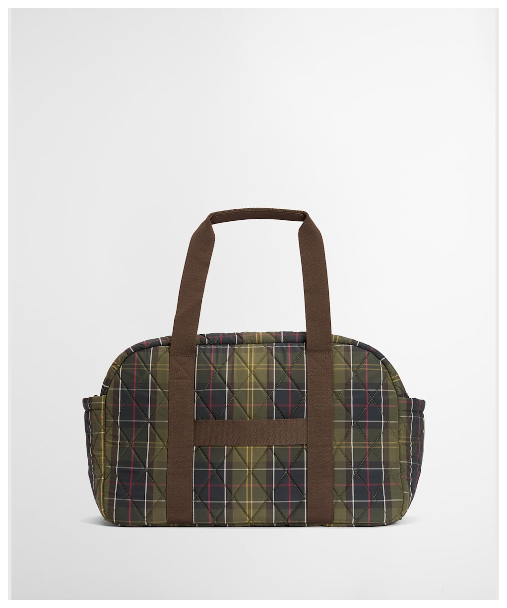Women's Barbour Wetherham Quilted Overnight Holdall Bag - Classic Tartan