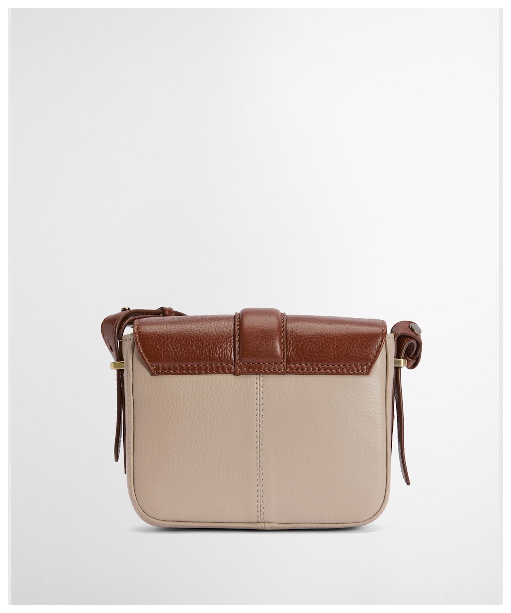 Women's Barbour Mini Rosa Leather Crossbody Bag - Pebbled Pink / Brown