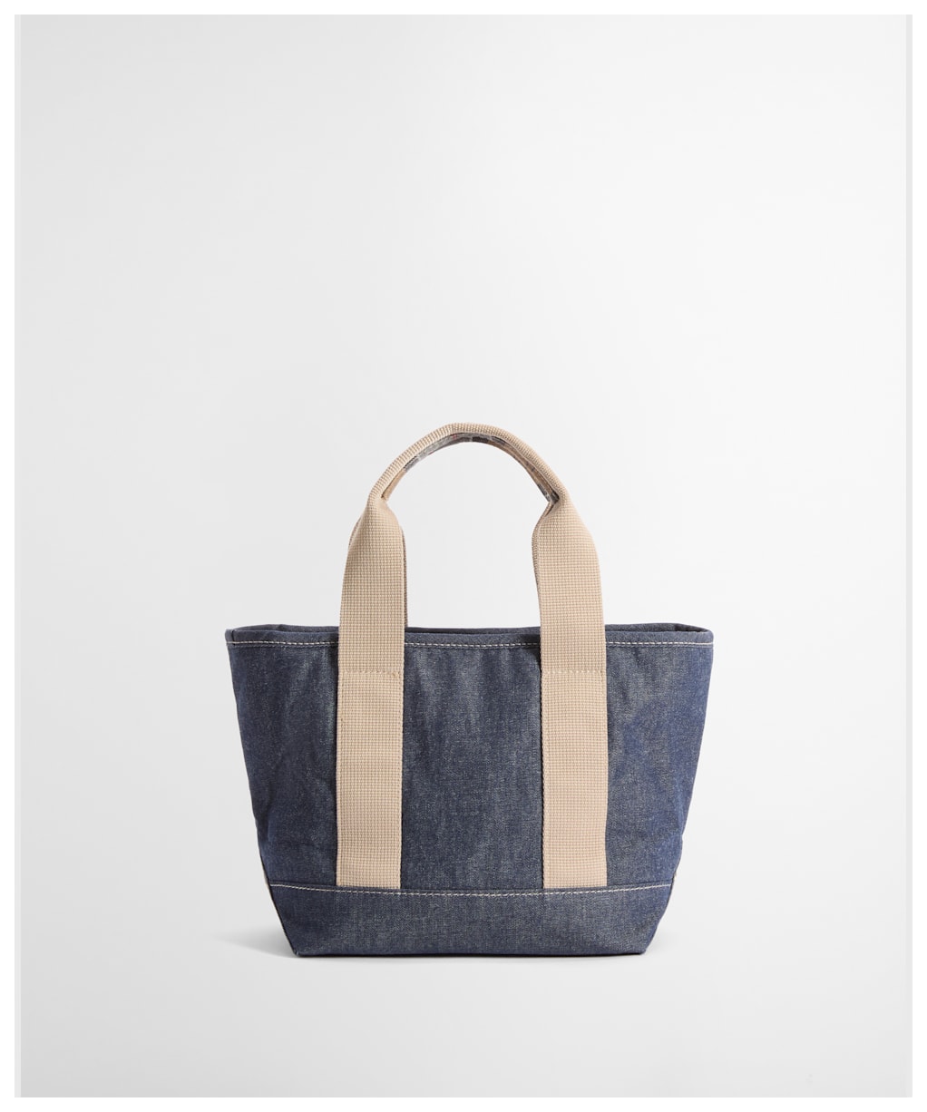 Women's Barbour Mini Mya Denim Tote Bag - Indigo