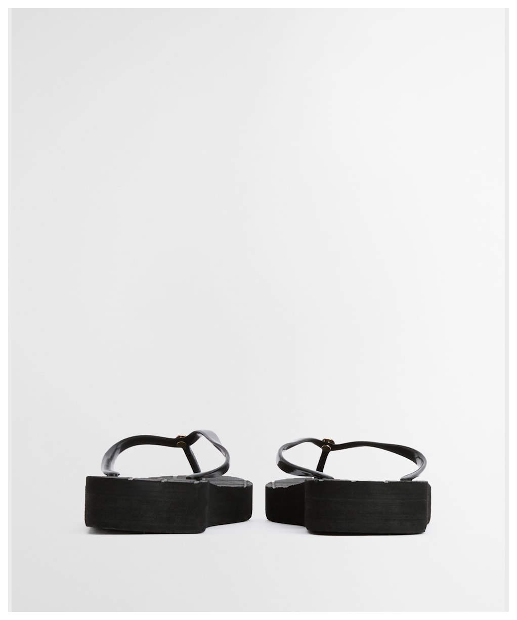 Women's Barbour Tilda Toe Post Sandal - Black