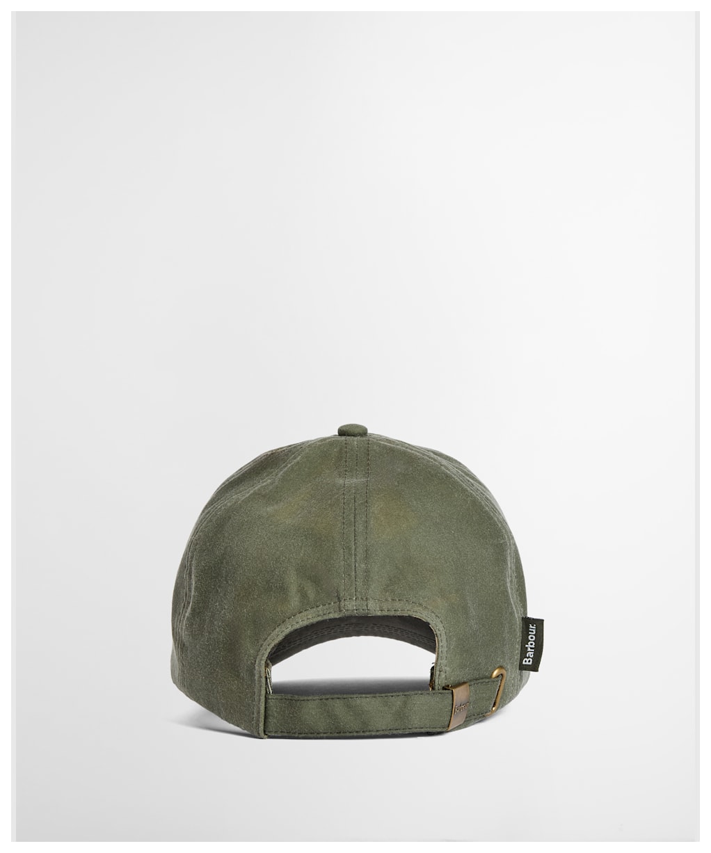 Men's Barbour Waxed Sports Cap - Light Moss