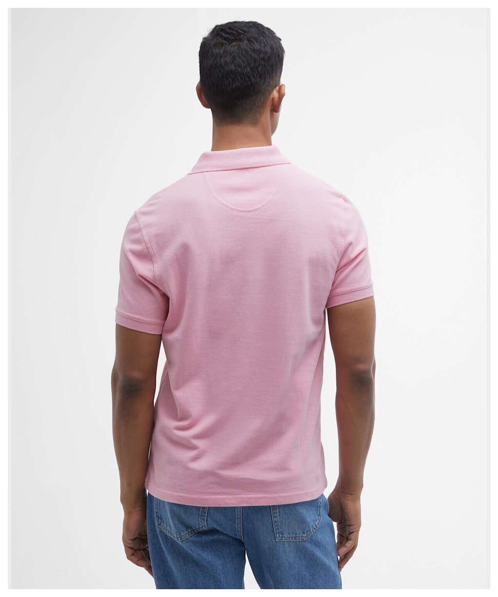 Men's Barbour Sports Polo 215G - Pink