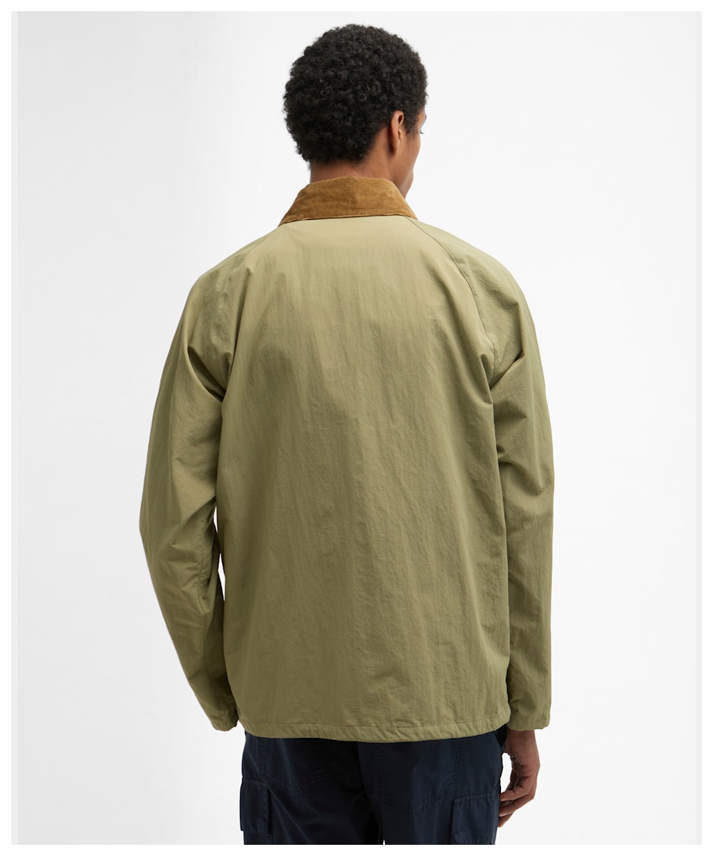 Men's Barbour Modified Solway Showerproof Jacket - Bleached Olive