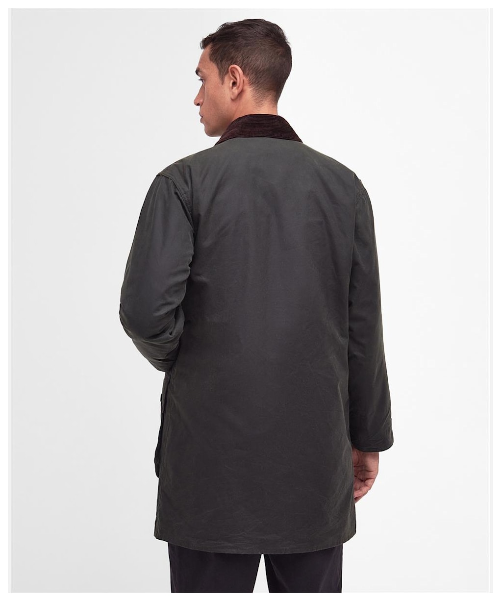 Barbour Border Waxed Jacket - Sage