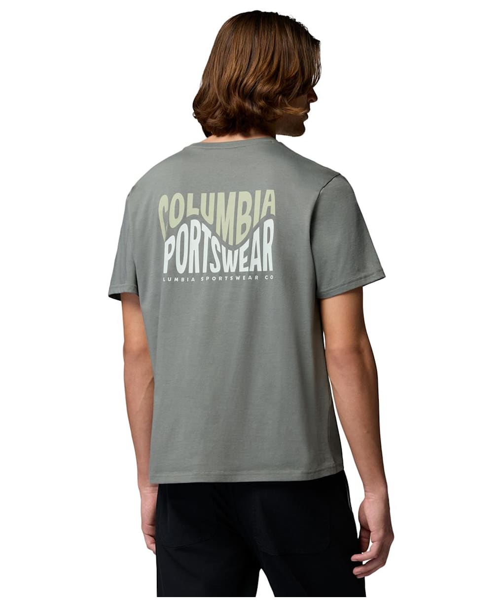Men's Columbia CSC™ Outdoor Back Graphic Tee - Sedona Sage / Wavy Branded Peaks