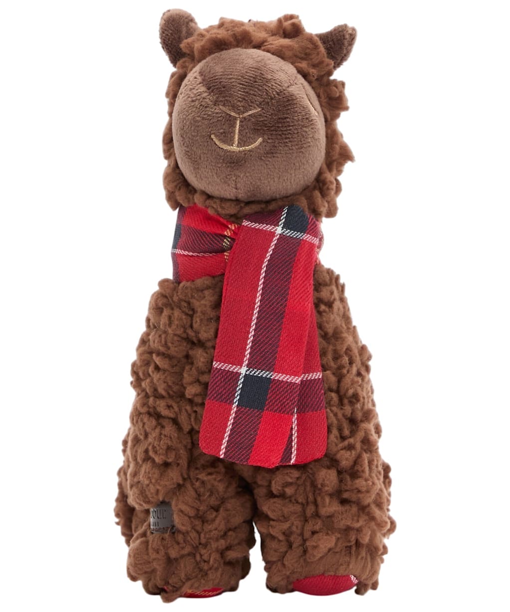 Barbour Dog Llama Toy - Brown / Cardinal