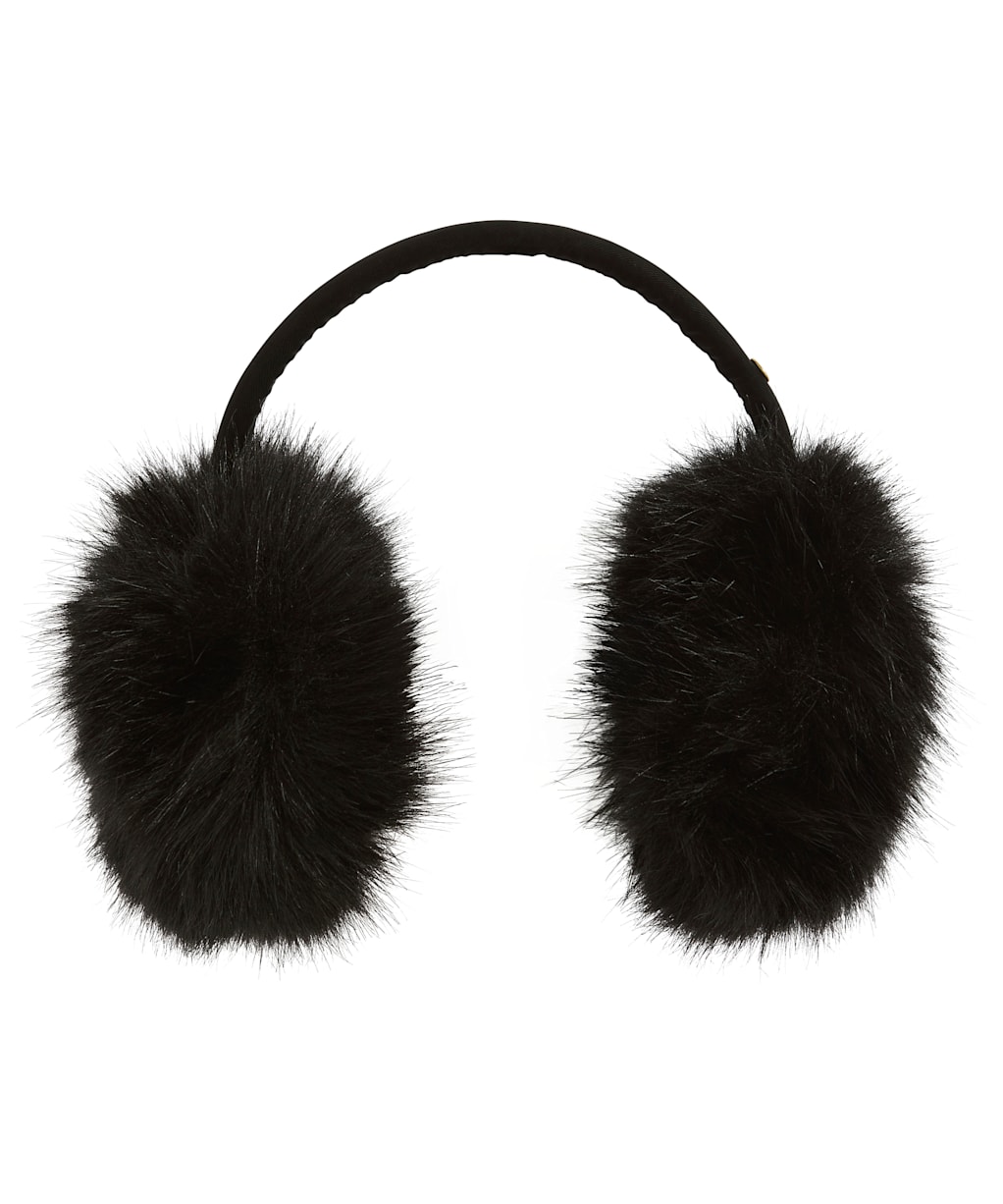 Women's Barbour International Cyrus Faux Fur Earmuffs - Black