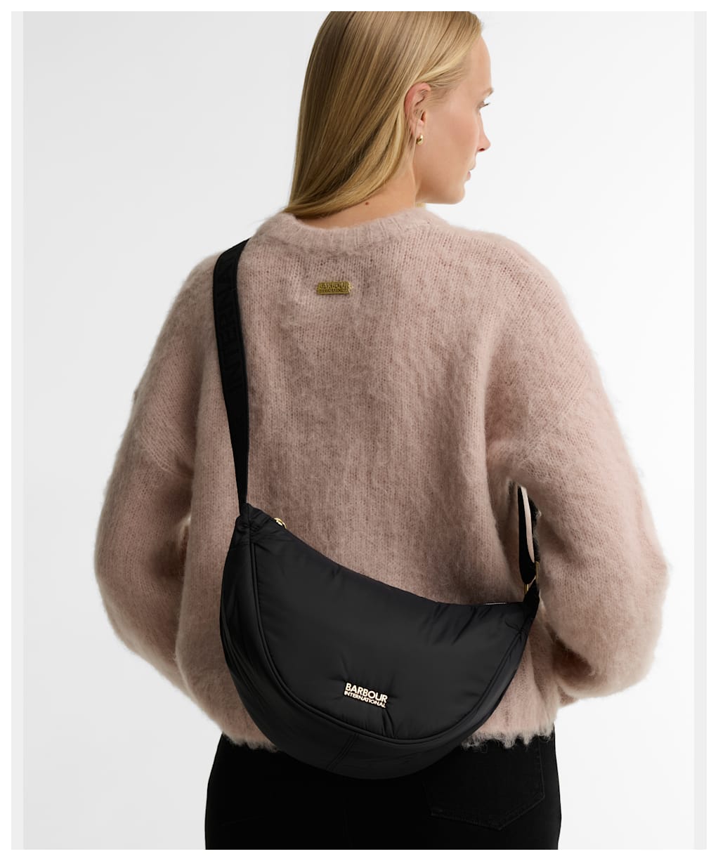 Women's Barbour International Monaco Sling Bag - Black