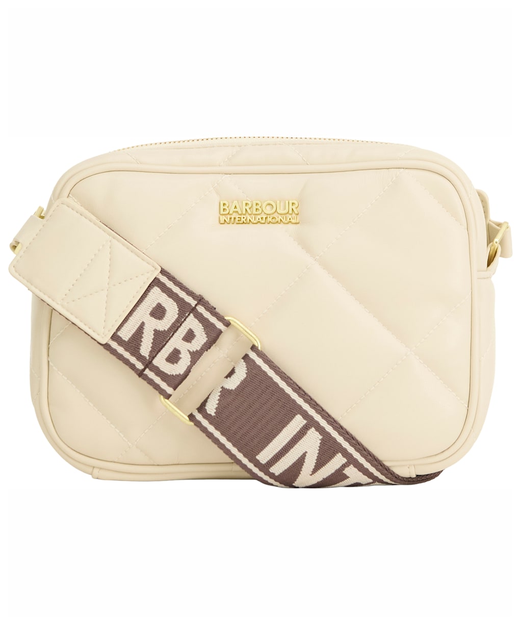 Women's Barbour International Soft Quilt Sloan Crossbody Bag - Moonbeam