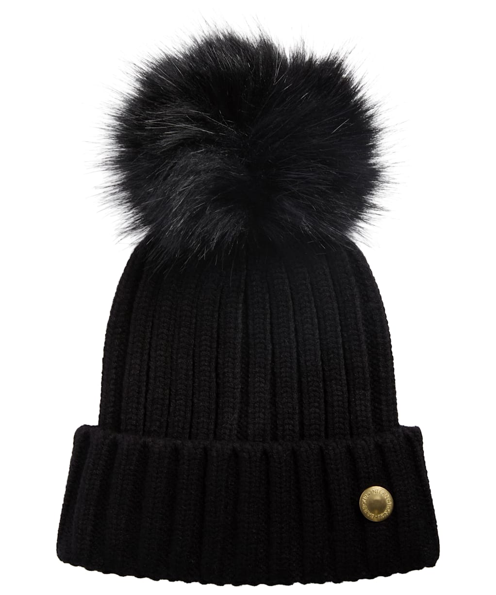 Women's Barbour International Conway Knitted Beanie Hat - Black