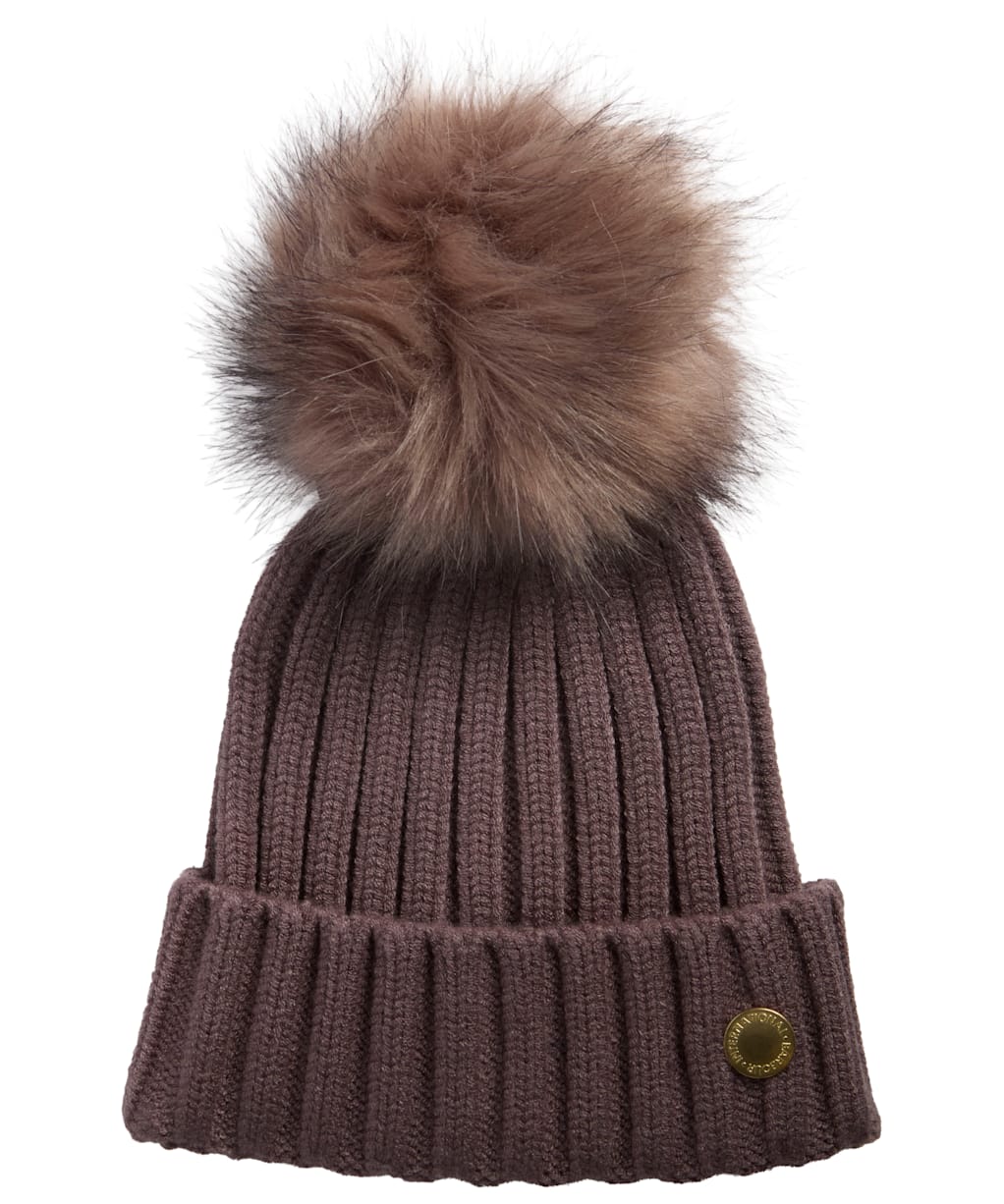 Women's Barbour International Conway Knitted Beanie Hat - Truffle