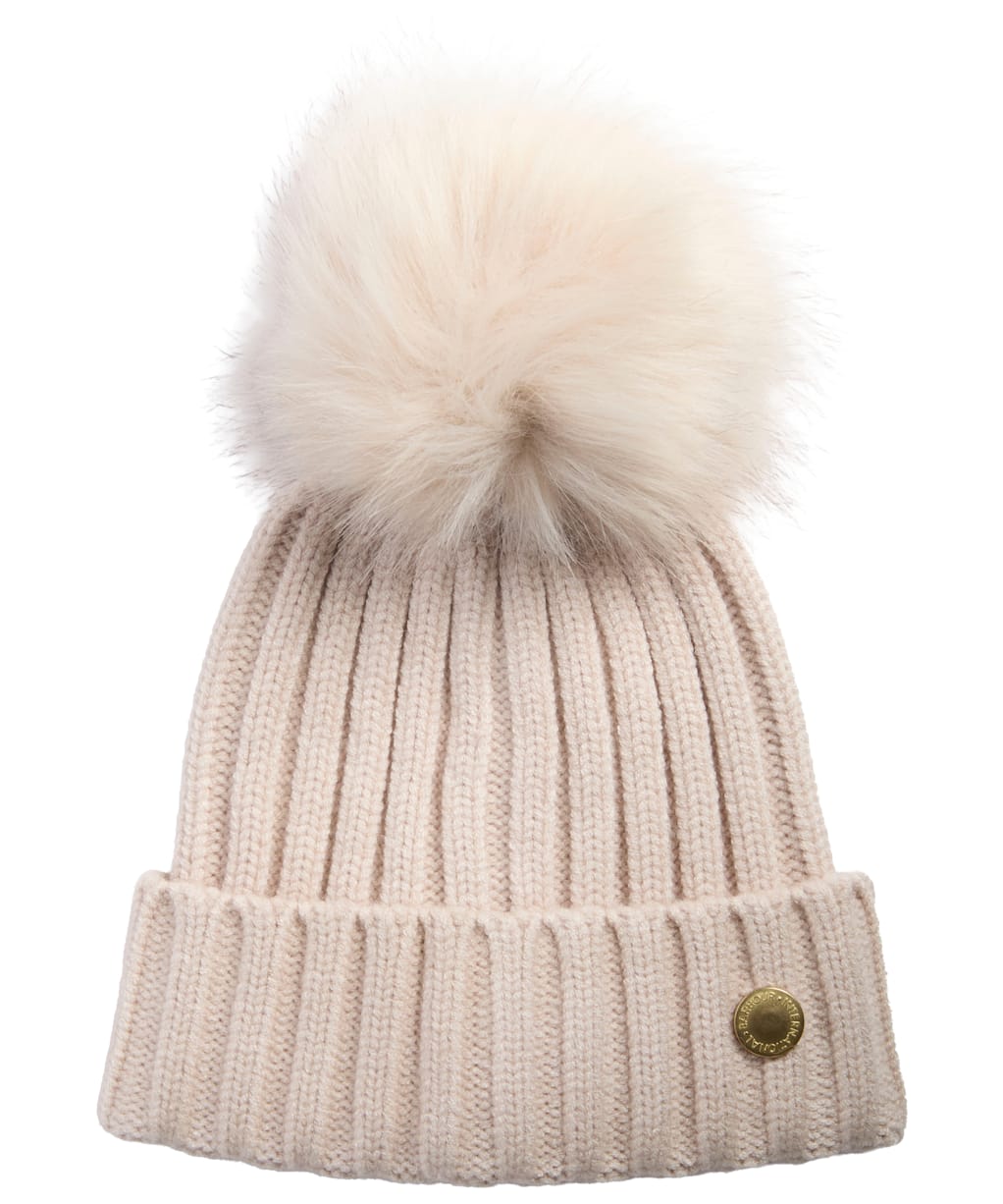 Women's Barbour International Conway Knitted Beanie Hat - Moonbeam