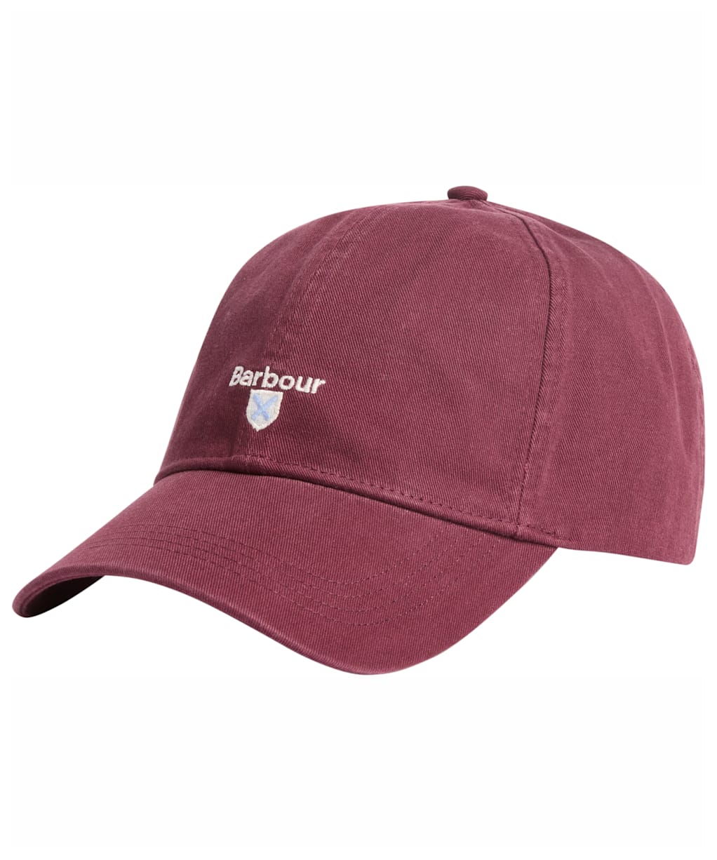 Men's Barbour Cascade Sports Cap - Dark Bordeaux