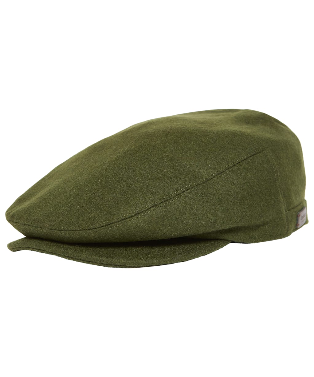 Men's Barbour Redshore Flat Cap - Forest Green