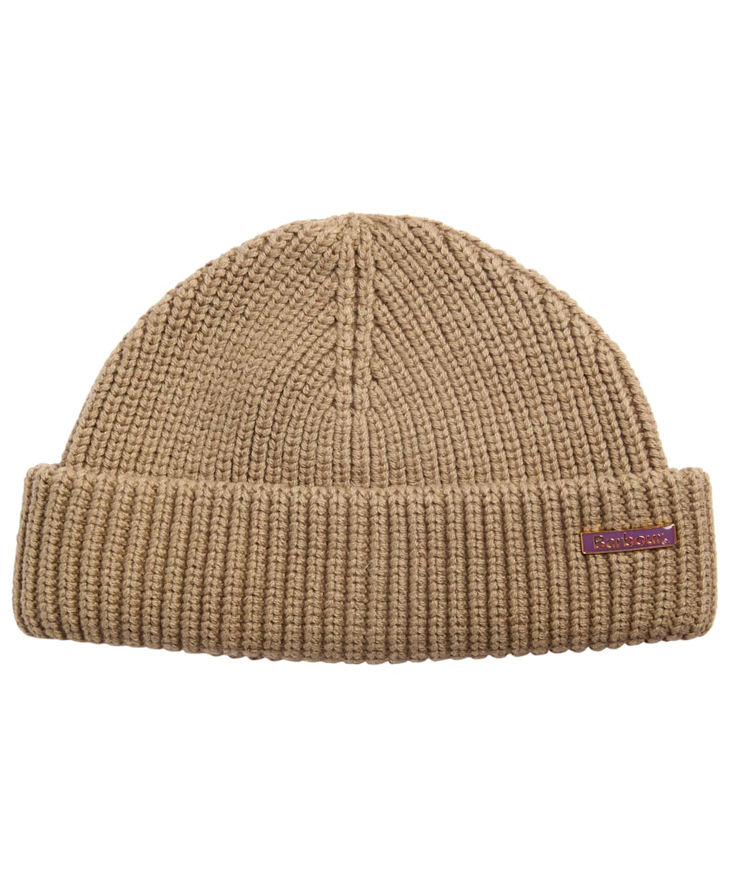 Men's Barbour Mosely Beanie Hat - Mushroom