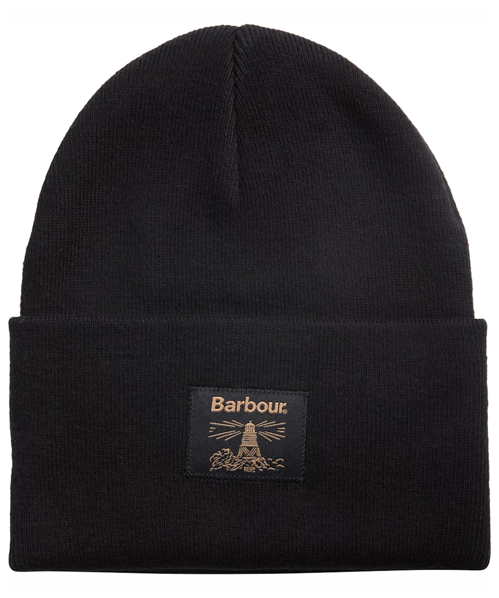 Men's Barbour Harton Beanie Hat - Black