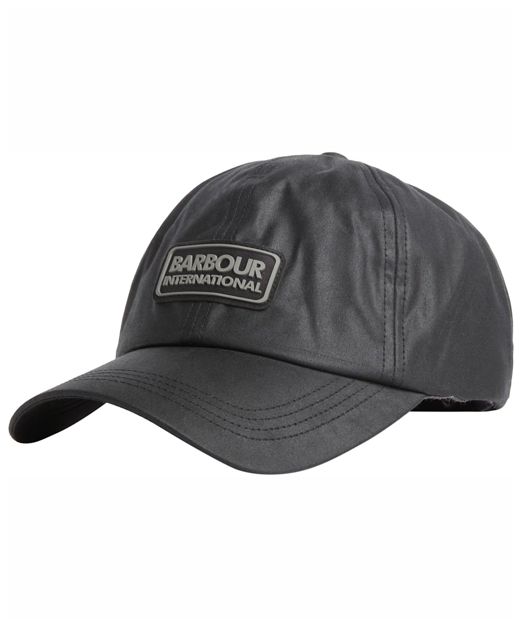Men's Barbour International Tourer Duke Waxed Cap - Black