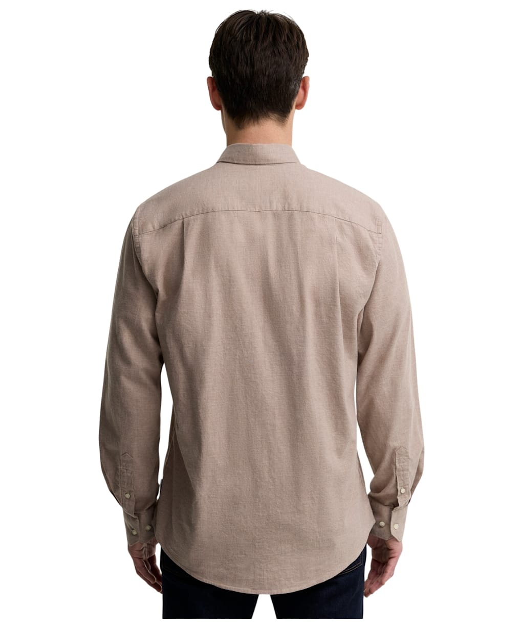 Men's Barbour Aukside Regular Shirt - Stone Marl