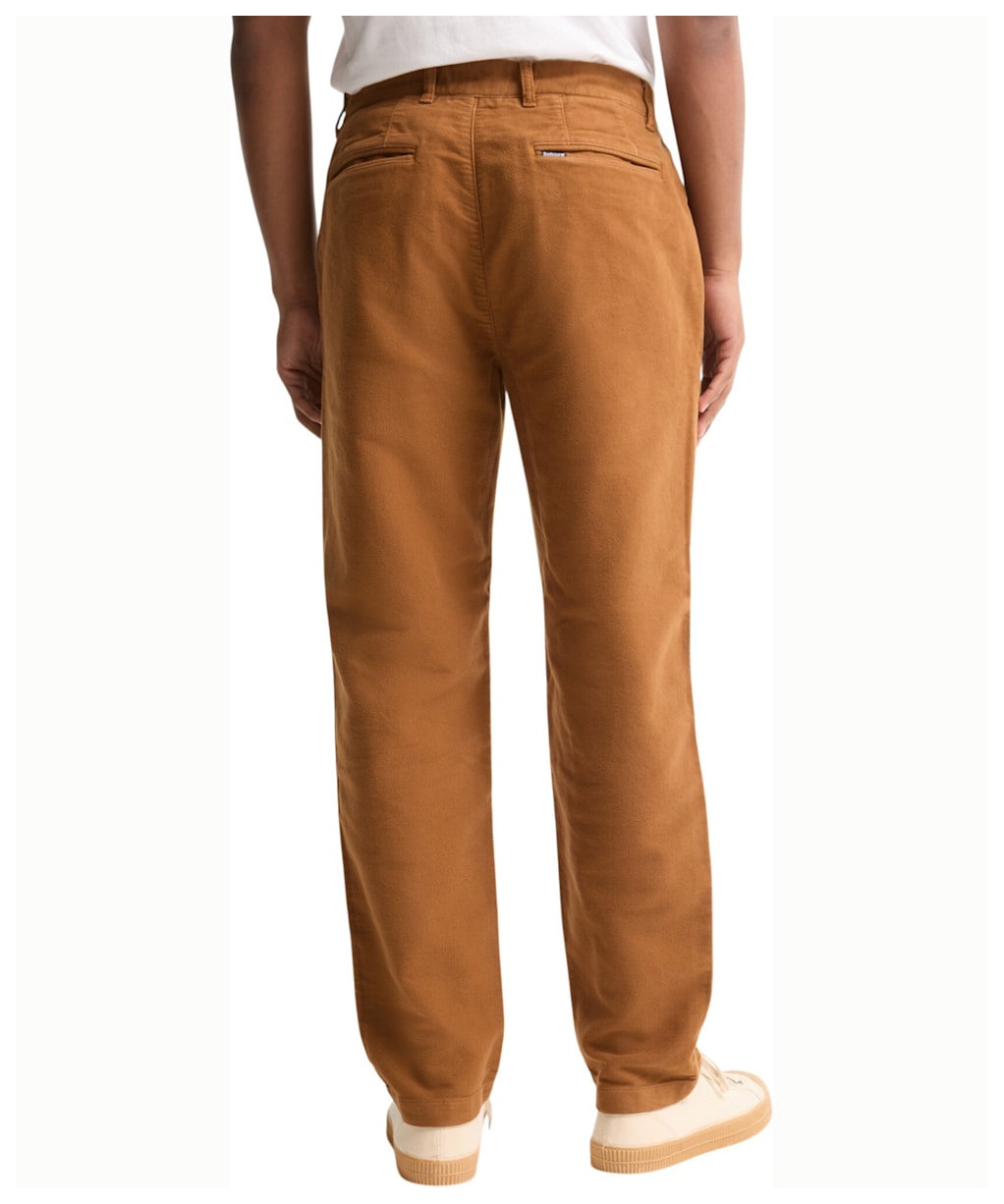 Men's Barbour Moleskin Tailored Fit Trouser - Dark Cinnamon