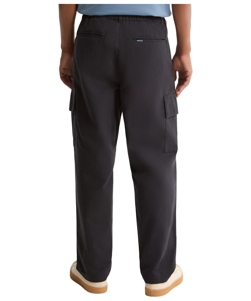 Men's Barbour Washed Cargo Relaxed Fit Trouser - Dark Navy