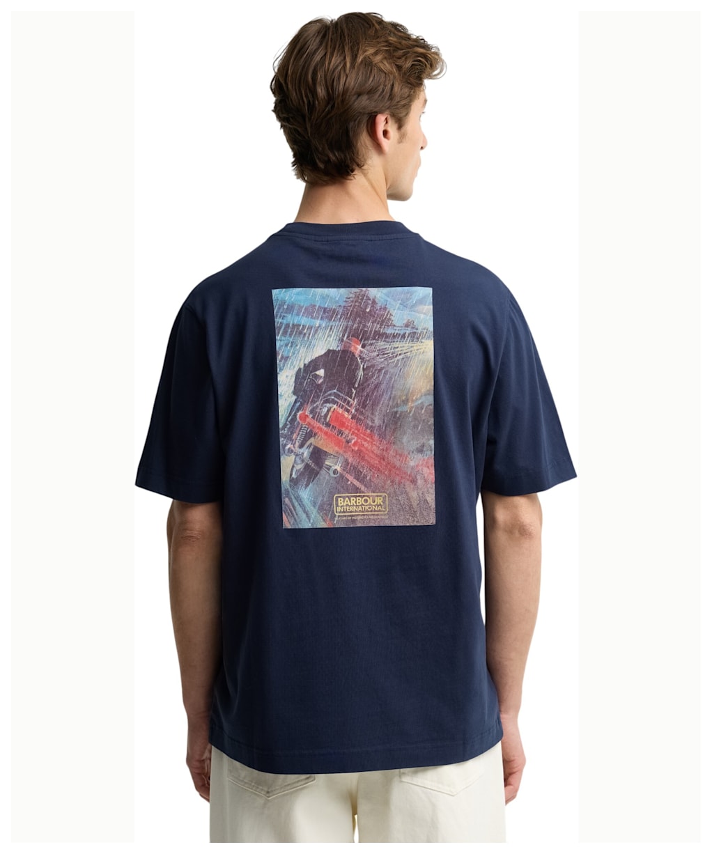 Men's Barbour International Taylor Archive Graphic T-Shirt - Navy Blazer
