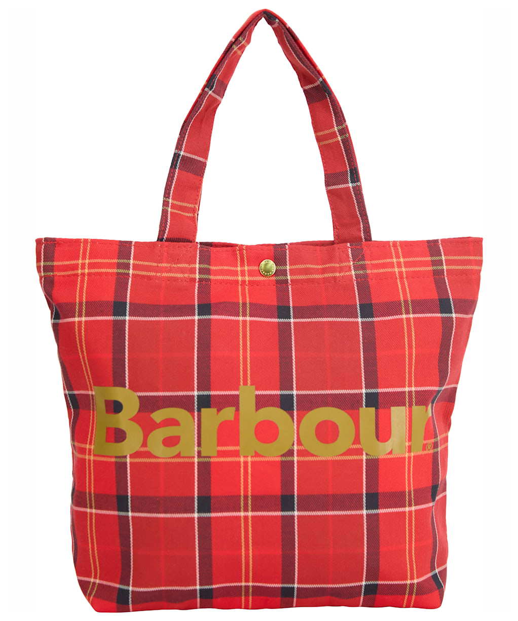 Barbour Mini Telfield Tartan Tote - Cardinal Tartan