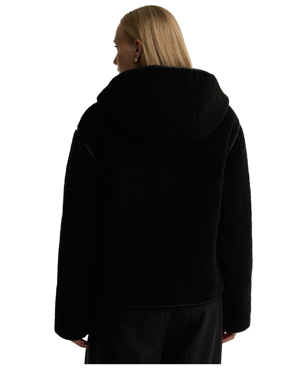 Women's Barbour International Ramona Fleece Casual Jacket - Black
