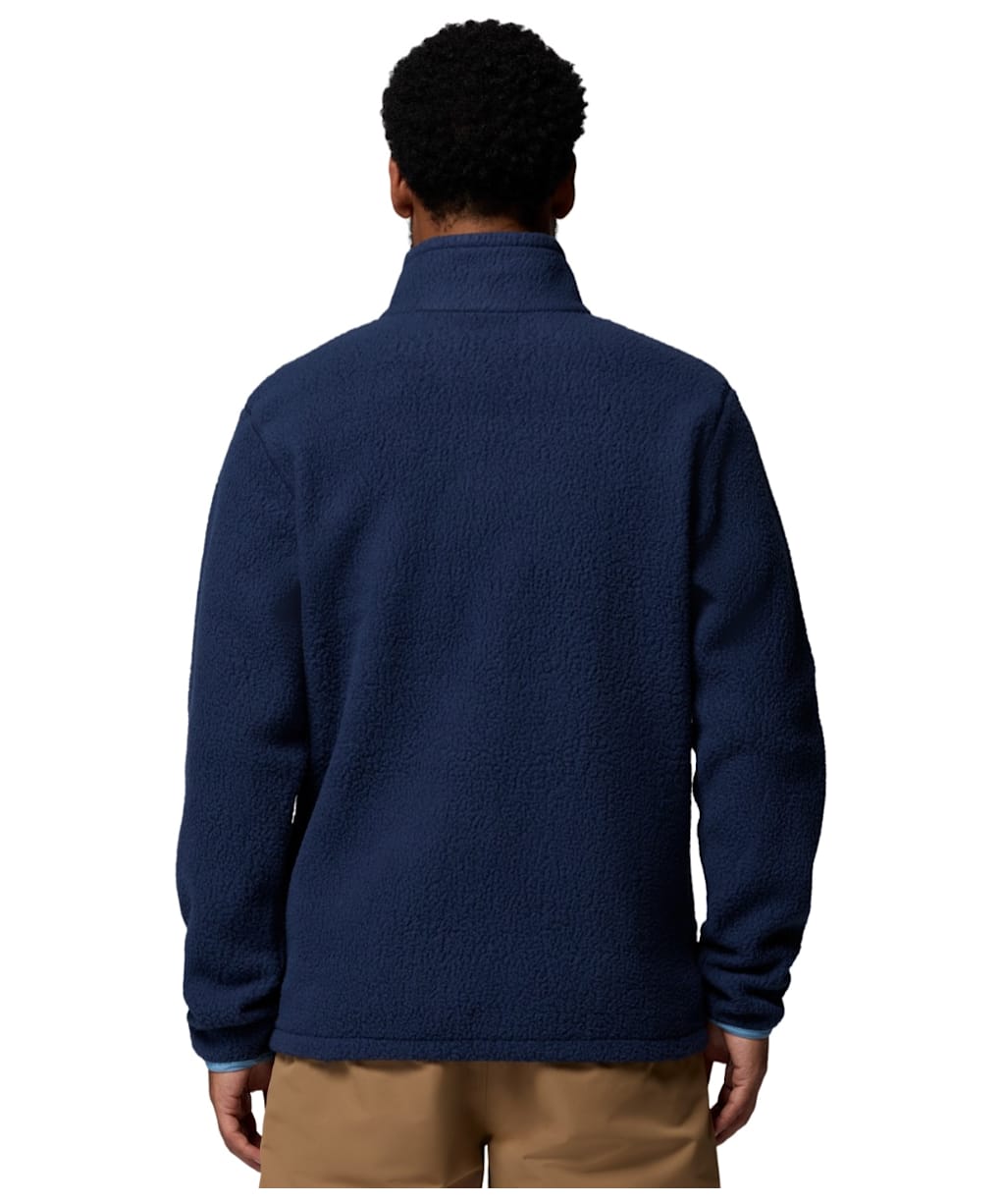  Men's Columbia Jasper Ridge™ Pebbled Full Zip Fleece - Collegiate Navy / Rainy Day