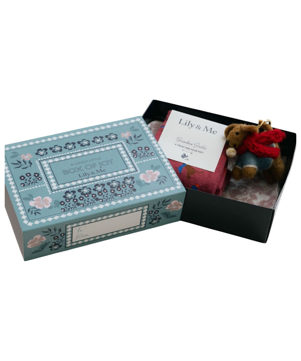 Women's Lily & Me Sock Gift Box - Windy Day Dogs