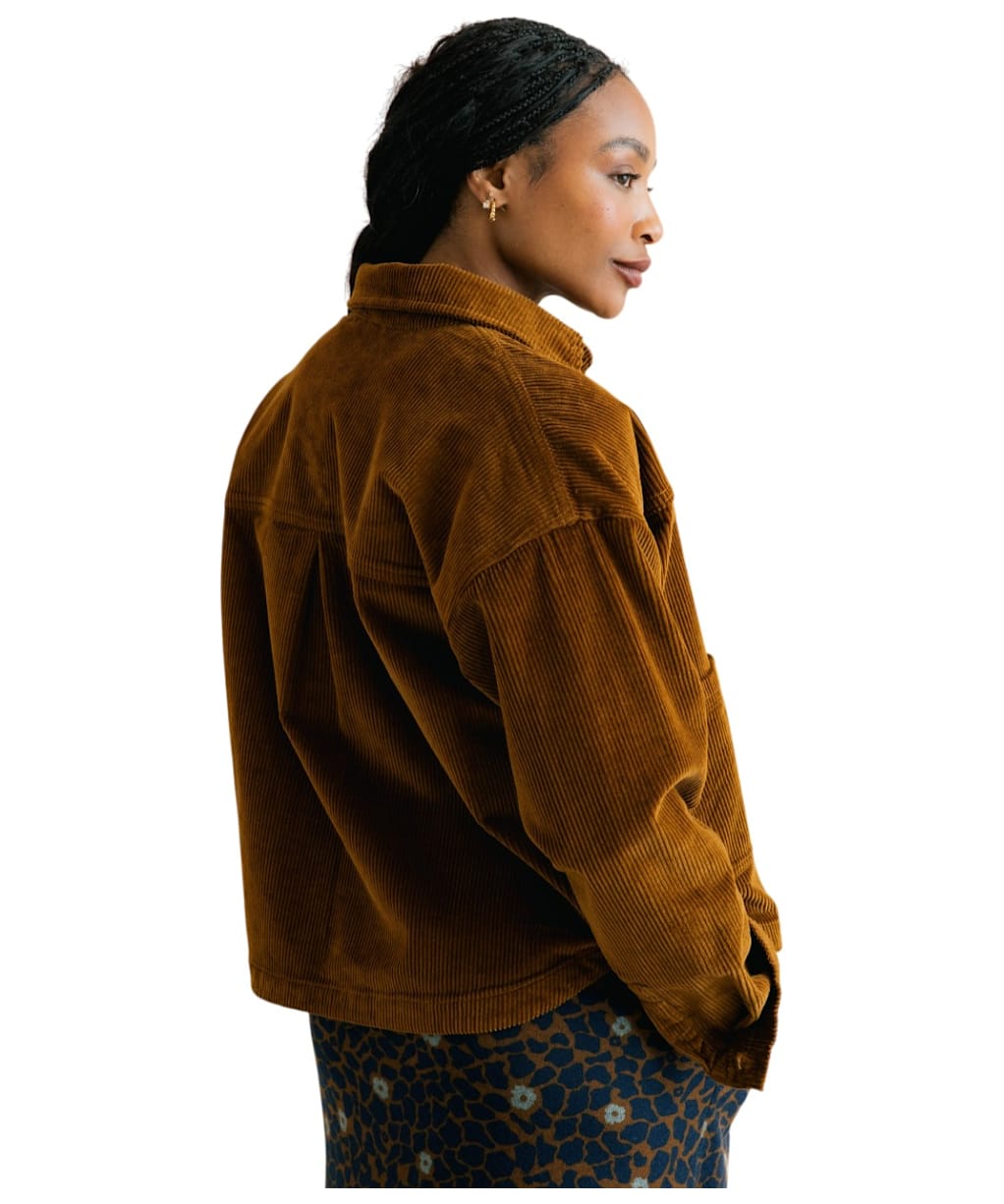  Women's Lily & Me Olivia Shirt Jacket - Burnt Caramel