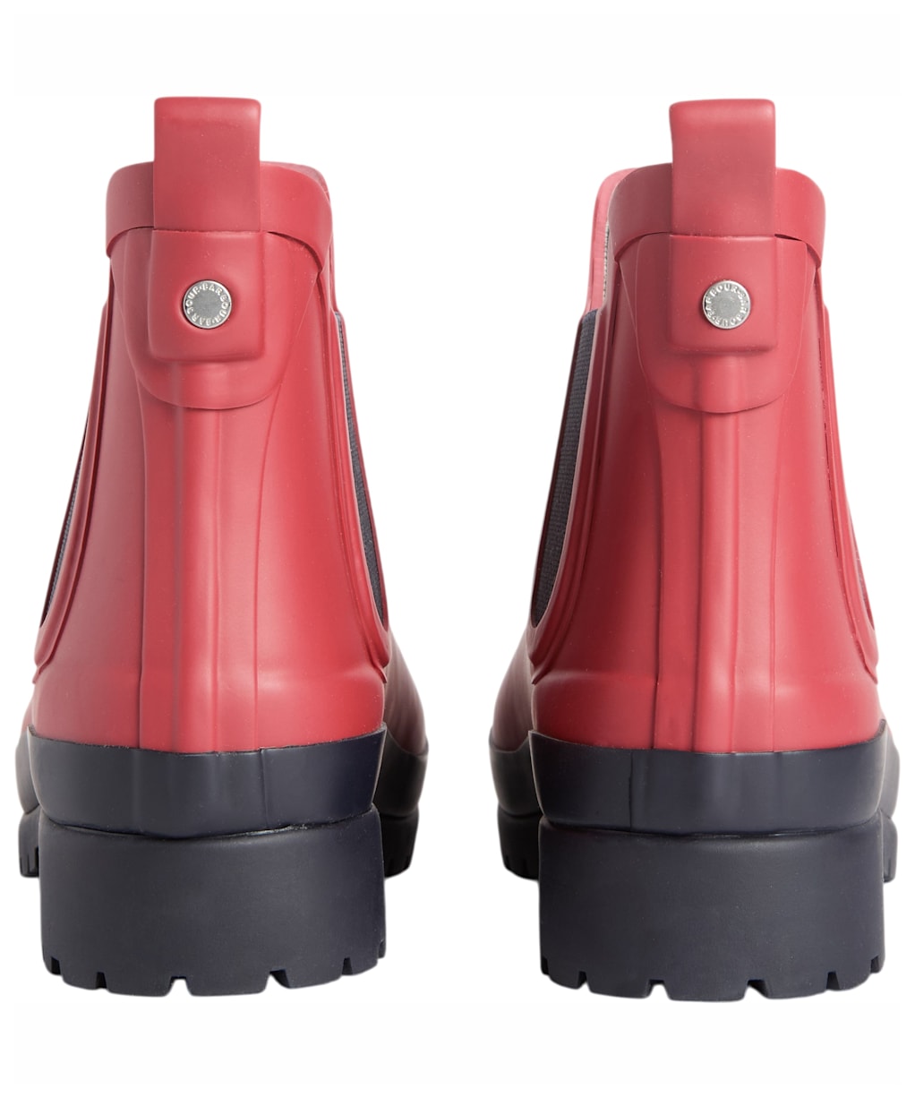 Women's Barbour Mallow Chelsea Wellington Boots - Raspberry / Navy