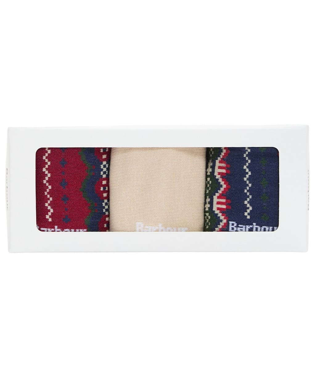 Women's Barbour Helen Fair Isle Sock Gift Set - Festive Fairisle
