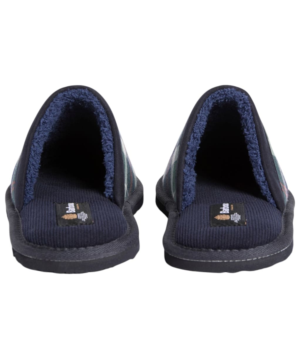 Men's Barbour Everitt Tartan Mule Slipper - Evergreen Tartan