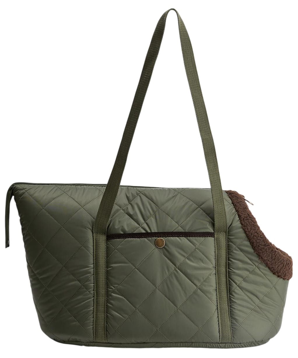 Barbour Dog Medium Quilted Carrier - Olive