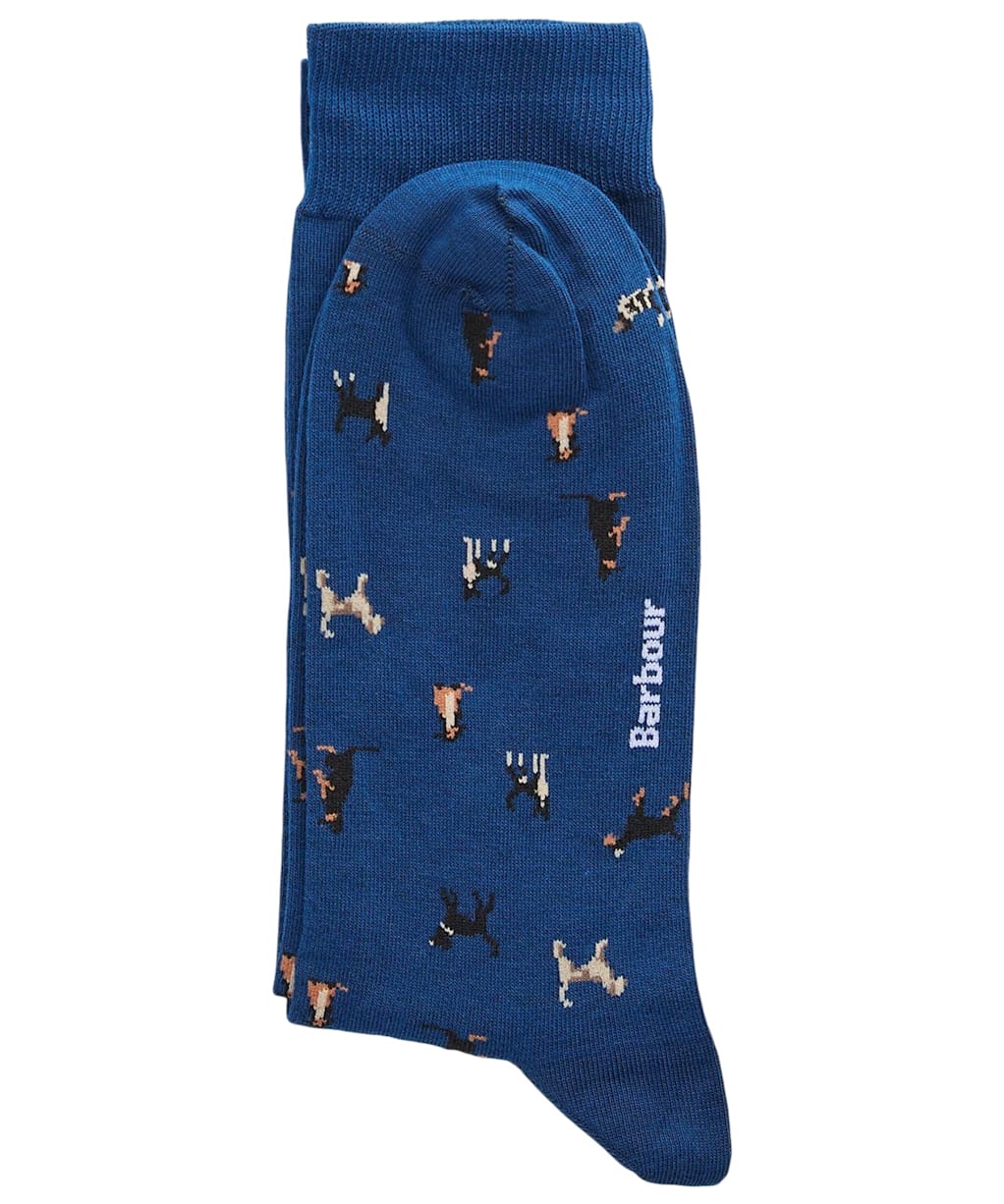  Men's Barbour Mavin Socks - Deep Blue / Dog