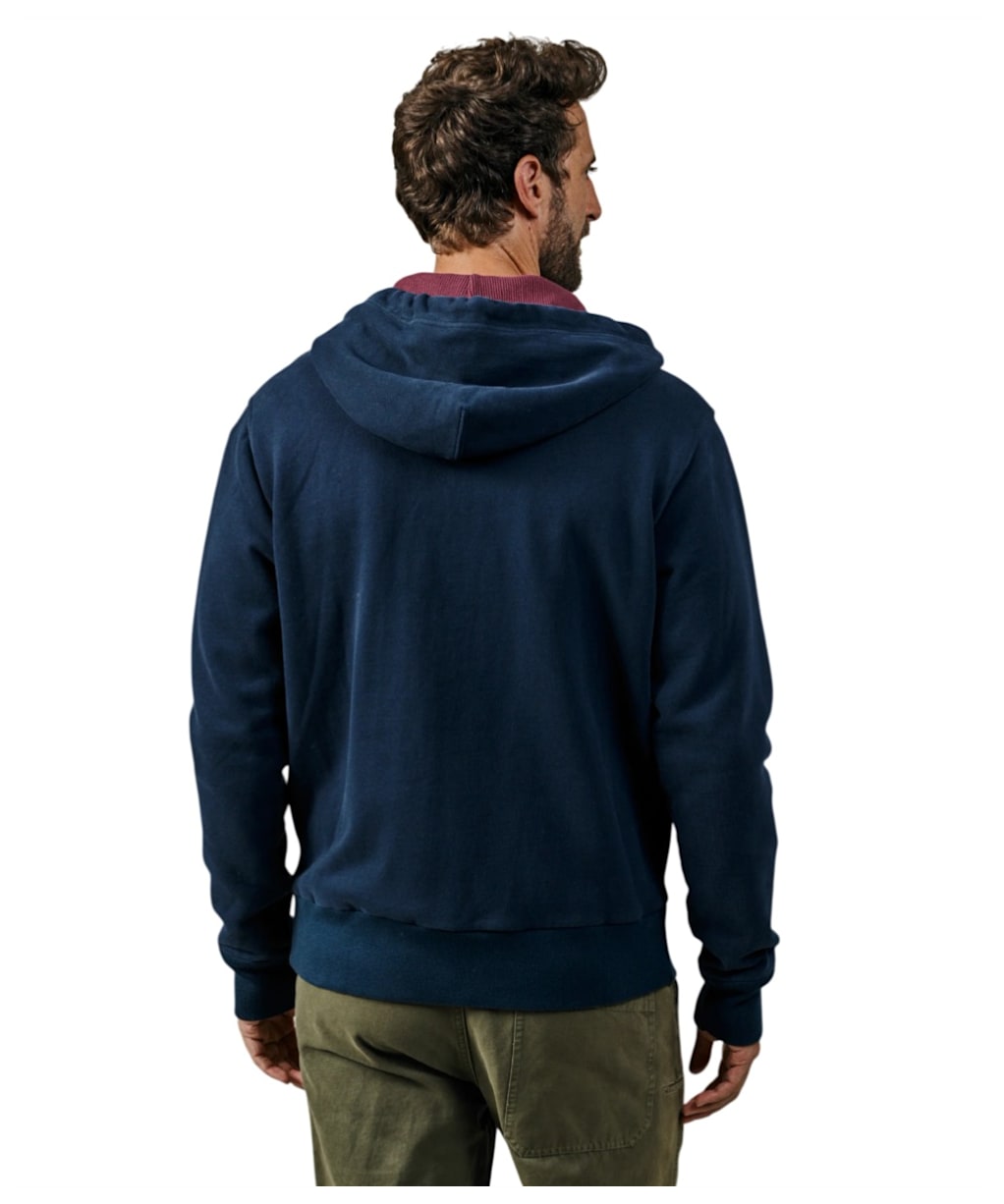 Men's Aubin Heslam Waffle Lined Hoodie - Navy