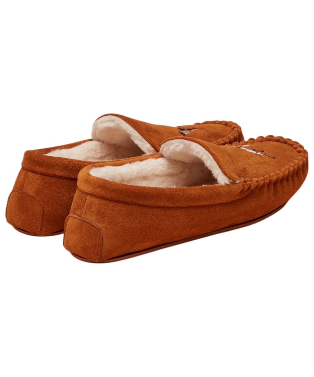 Men's Joules Moccasin Slippers - Tan Brown