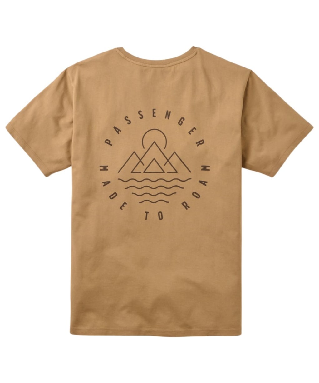 Men’s Passenger Clothing Escapism Recycled Cotton T-Shirt - Caramel
