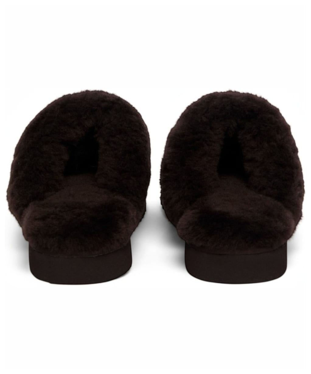 Women's Holland Cooper Classic Shearling Slipper - Chocolate