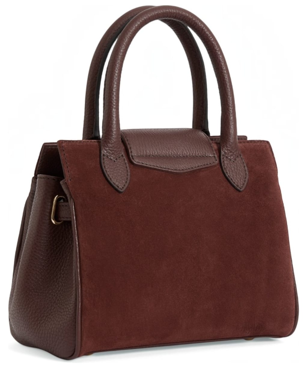 Fairfax & Favor The Mini Windsor Suede Handbag - Port