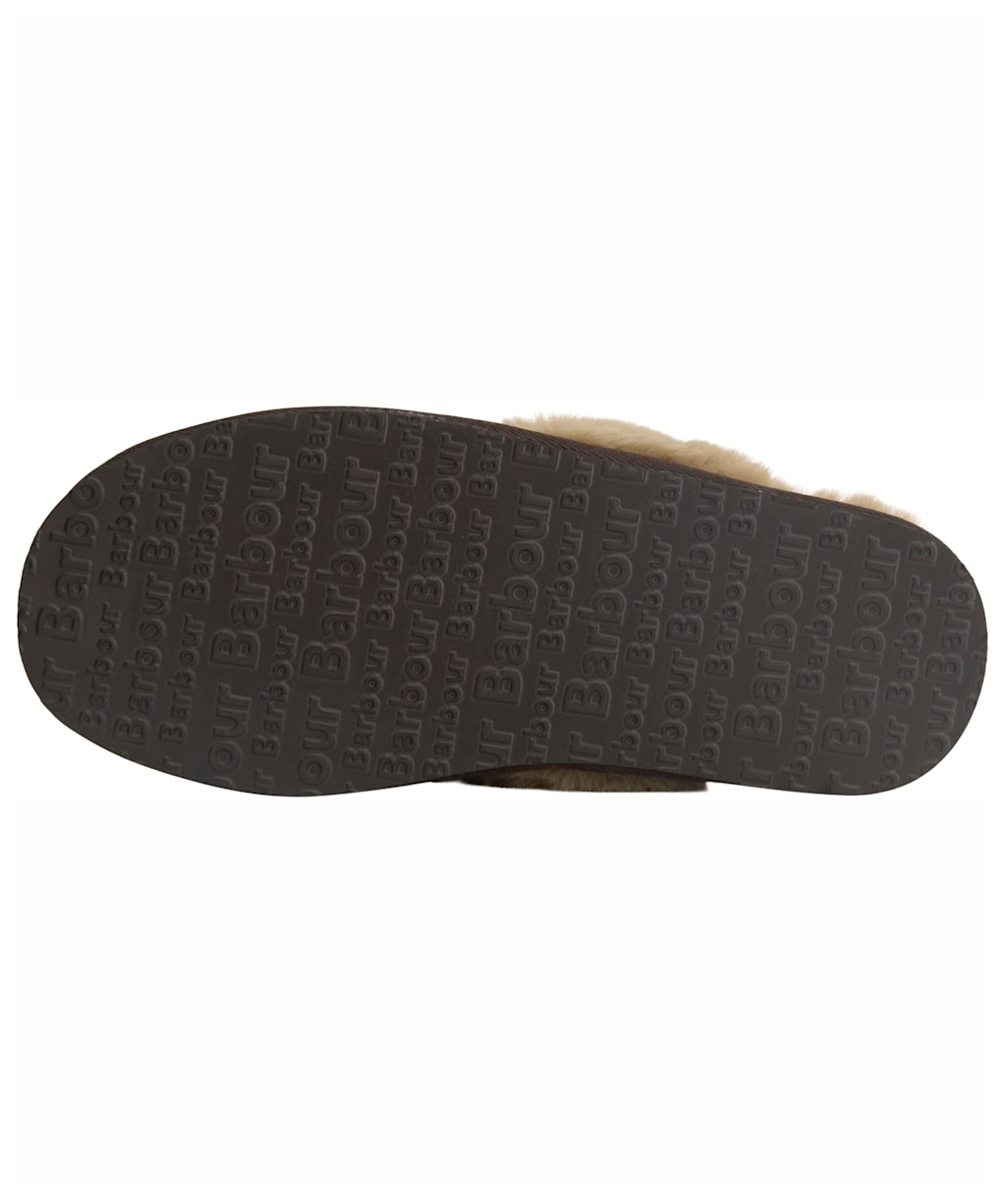 Women's Barbour Claudia Tartan Mule Slippers - Light Birchwood Dress Tartan