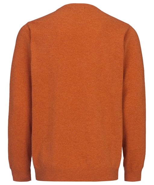 Men's Barbour Essential Lambswool Crew Neck Sweater - New Amber