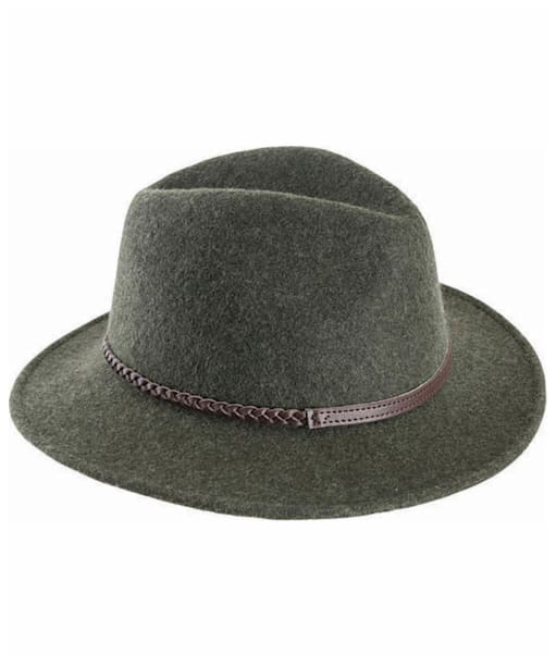 Barbour Tack Fedora Hat - Olive Melange