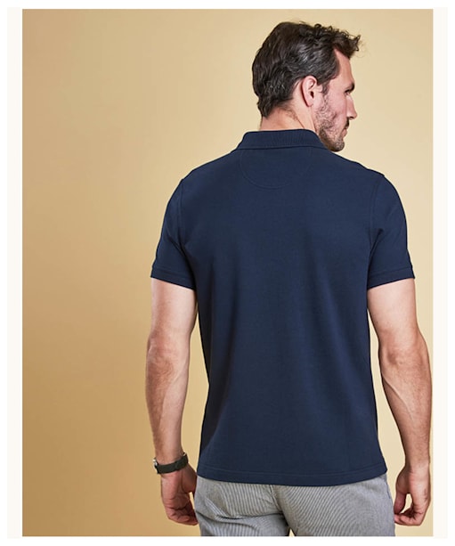 Men's Barbour Sports Polo 215G - New Navy