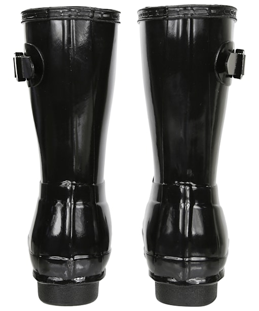 Women's Hunter Original Short Gloss Wellington Boots - Black