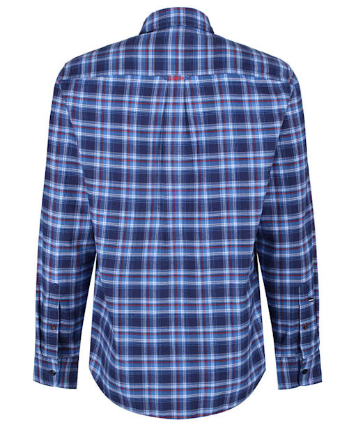 Men’s Crew Clothing Flannel Classic Check Shirt - Lapis Blue
